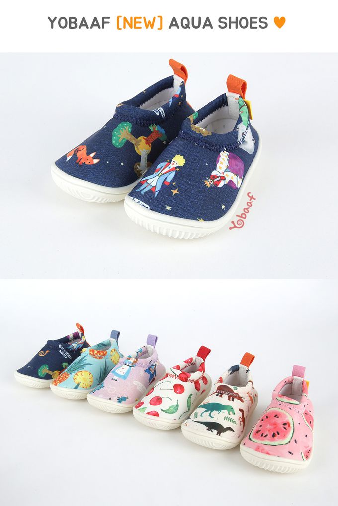 韓國 Yobaaf - 洞洞厚底兒童沙灘鞋/戲水鞋-月亮王子