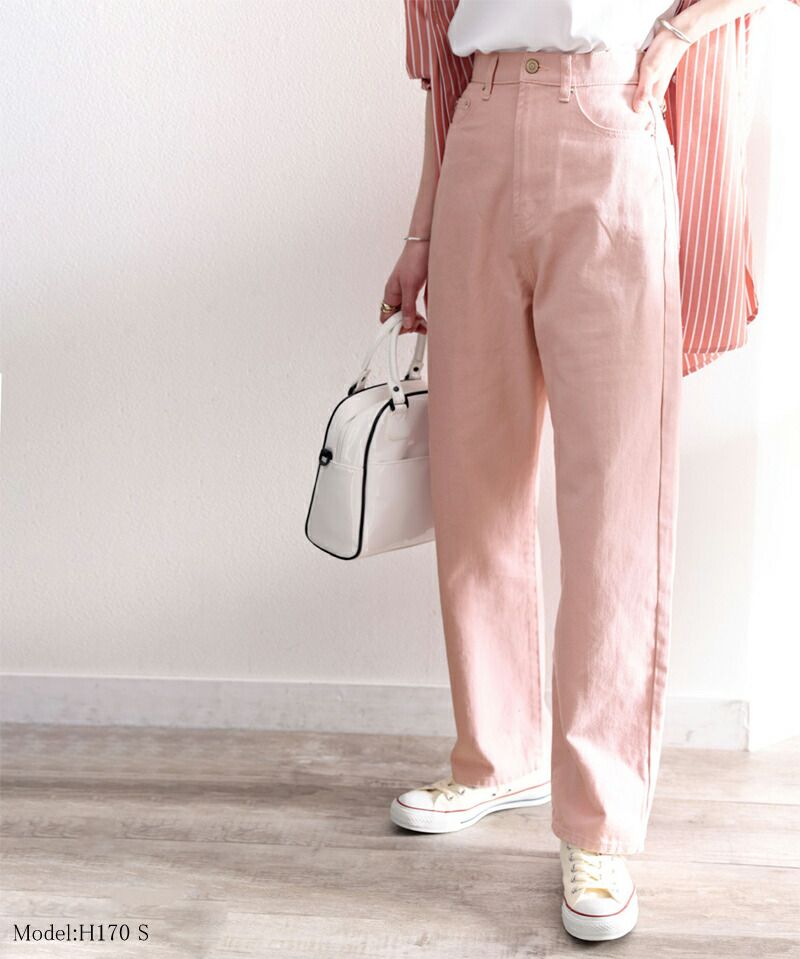 日本 Classical Elf - [熱銷NO.1]  厚磅棉混挺版美腿長褲-丹寧藍