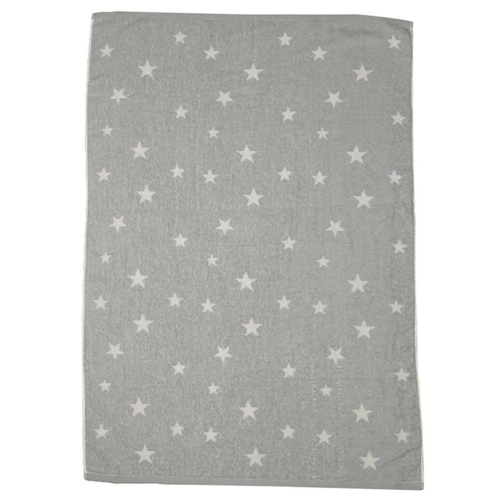 akachan honpo - 柔軟毛巾被-灰色 (約70×100cm)