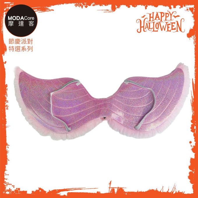 MODACore 摩達客 - 摩達客★萬聖派對變裝扮★LED發光粉色蕾絲小仙女翅膀★Cosplay