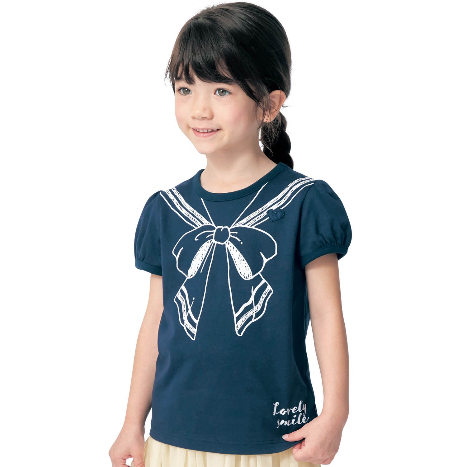 日本千趣會 - GITA 天竺棉印花短T-黑貓-黑