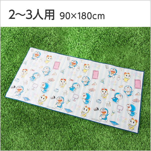 日本代購 - 輕薄防水野餐墊(2-3人)-哆拉A夢 (90x180cm)