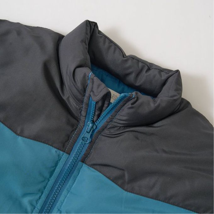 日本 b-ROOM - 萬能蓬鬆百搭溫暖鋪棉外套-藍紫