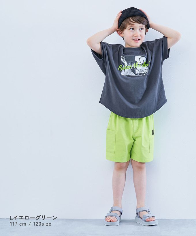 日本 devirock - 防污抗UV 舒適機能短褲-大口袋寬版-藍