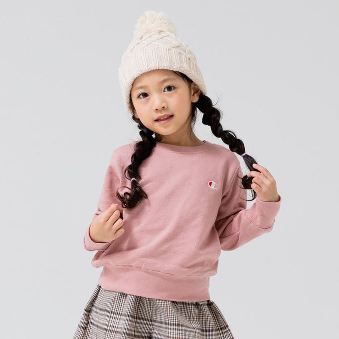 日本 Chil2 - Champion聯名 裏毛定番長袖上衣-黑