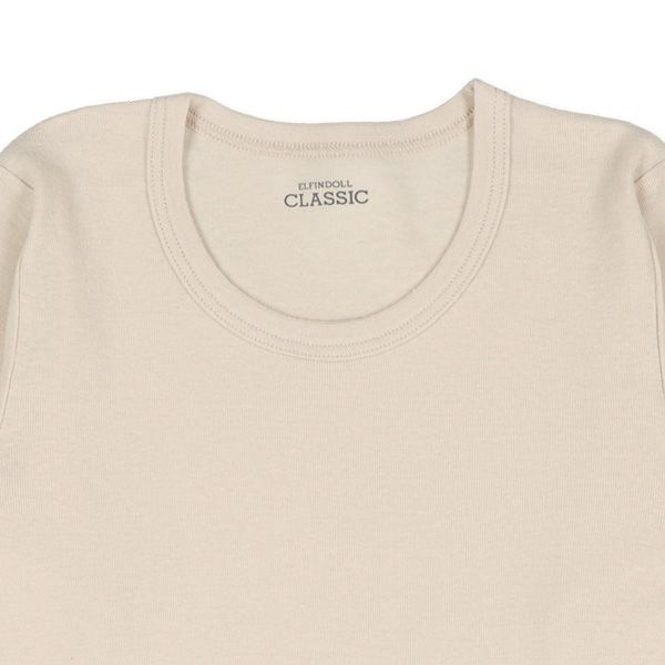 日本西松屋 - 100%柔棉 透氣長袖內搭4件組-素色-卡其黑