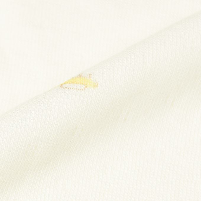 akachan honpo - 長袖蓬鬆有機棉連身衣-淺卡其色 (50～70cm)