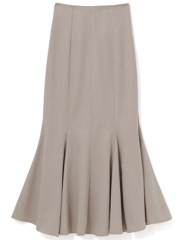 日本 GRL - 浪漫多層次魚尾長裙-橘