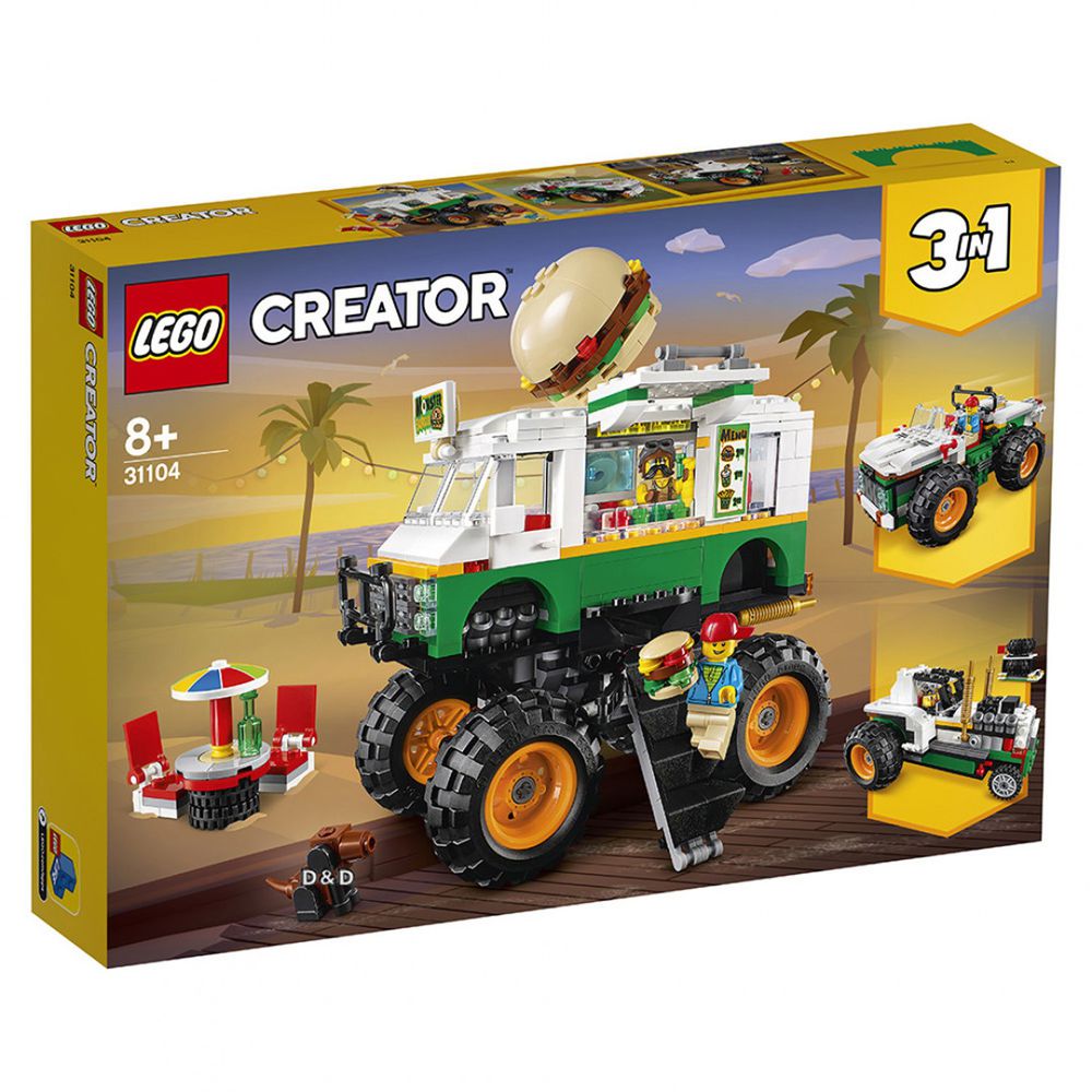 樂高 LEGO - 樂高 Creator 三合一創意大師系列 -  怪獸漢堡卡車 31104-499pcs