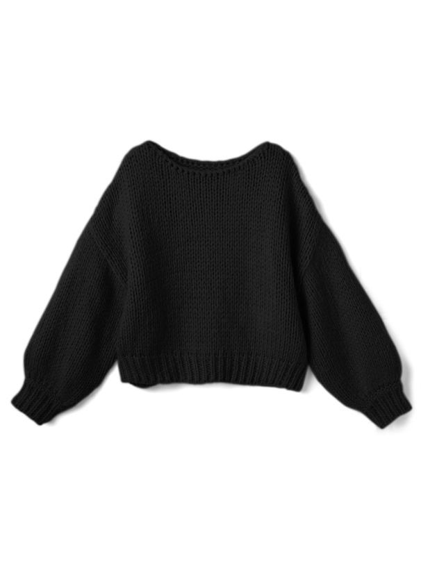 日本 GRL - 聯名款 慵懶麻花編織毛衣-活力橘