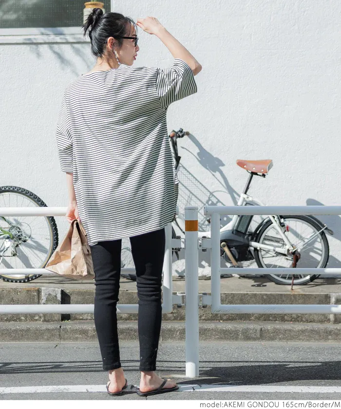 日本 COCA - 100%美國棉 透氣修臀長版上衣-白