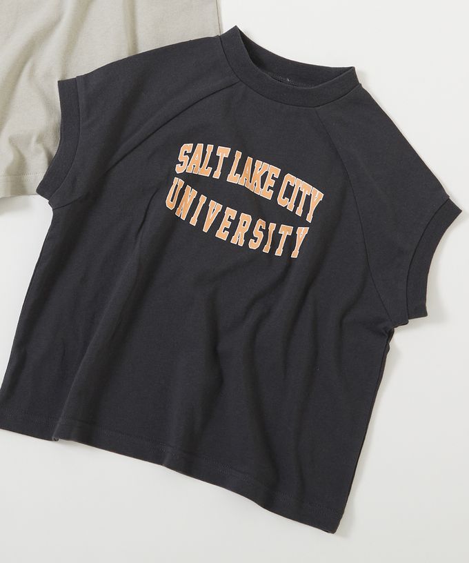 日本 devirock - 女孩印花法式寬袖上衣-甜蜜水果-白