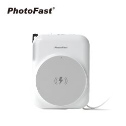 PhotoFast - ⚡有標示wh AllDay充 10000mAh Qi2 磁吸無線充行動電源-白色