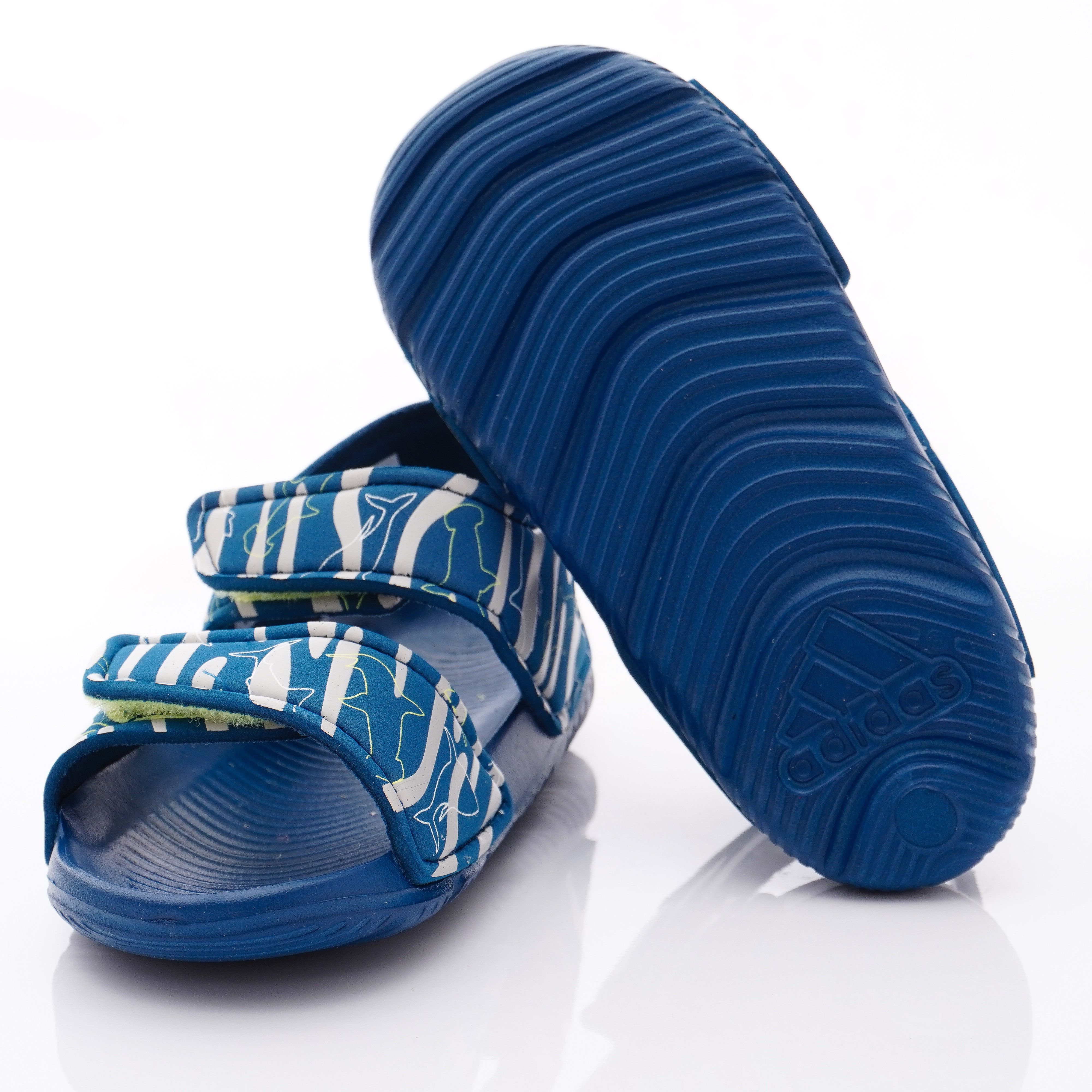 ADIDAS - ADIDAS涼鞋-輕量雙絆帶涼拖鞋(小童款)袋裝-藍