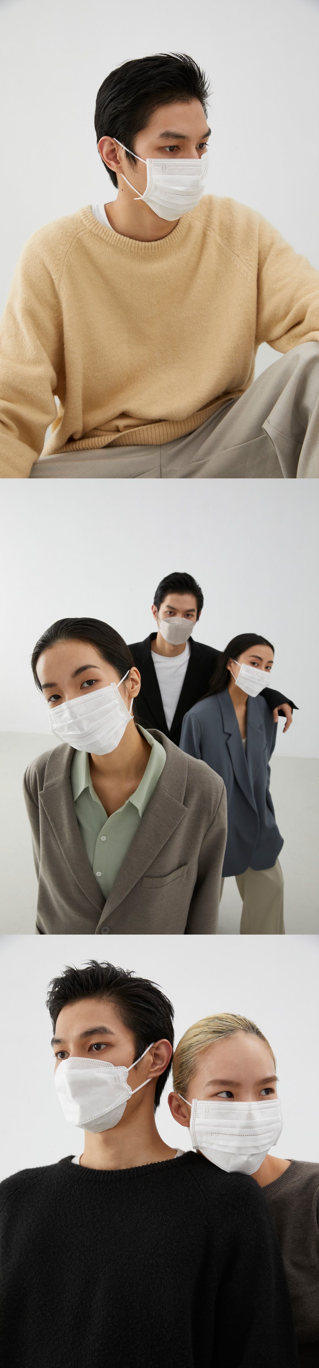 EVERY BREATH - 成人醫療級雙鼻壓條平面口罩/一心一罩/雙鋼印/台灣製-深呼C-輕盈白-30入/盒(未滅菌)