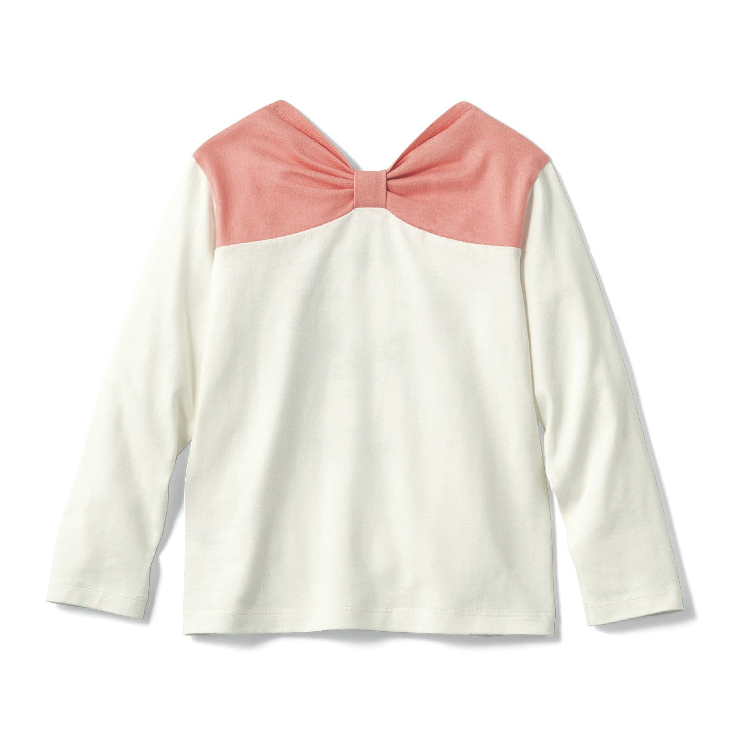 日本千趣會 - 迪士尼印花長袖上衣-瑪麗貓-粉x白