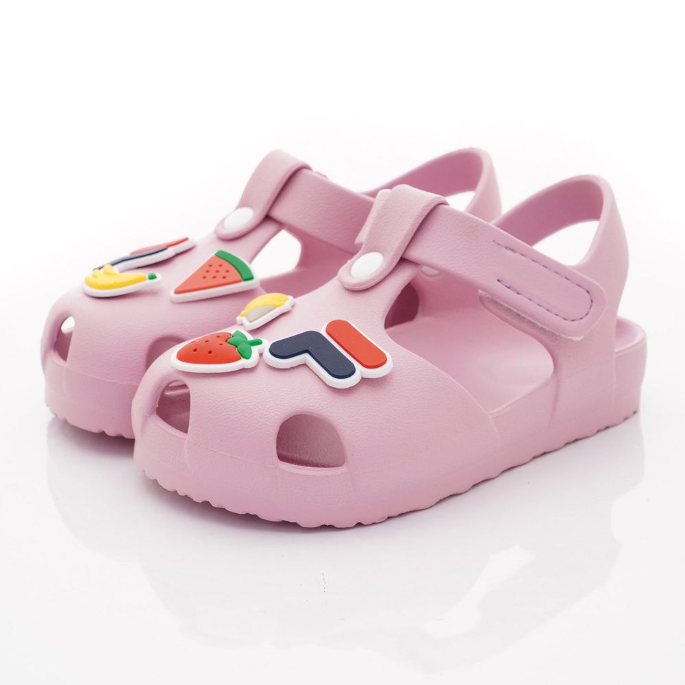 FILA - 護趾水果造型涼鞋款(小童段)-粉