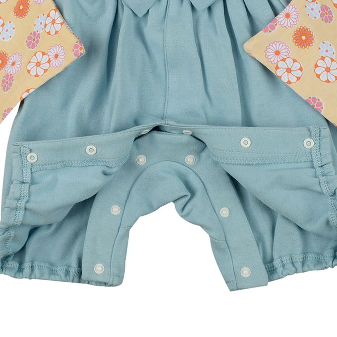 akachan honpo - 袴連身衣-(包屁衣)-淺藍色