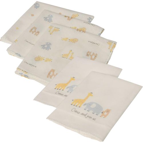 洗澡用品8件組-動物-淺卡其色