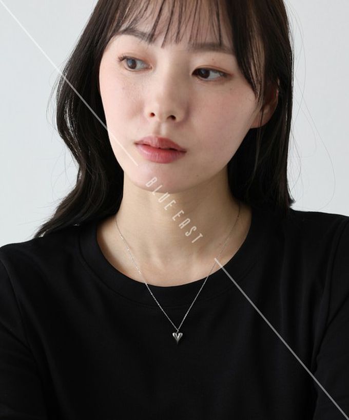 日本 BLUE EAST - 韓國製 成熟感愛心墜飾項鍊-金