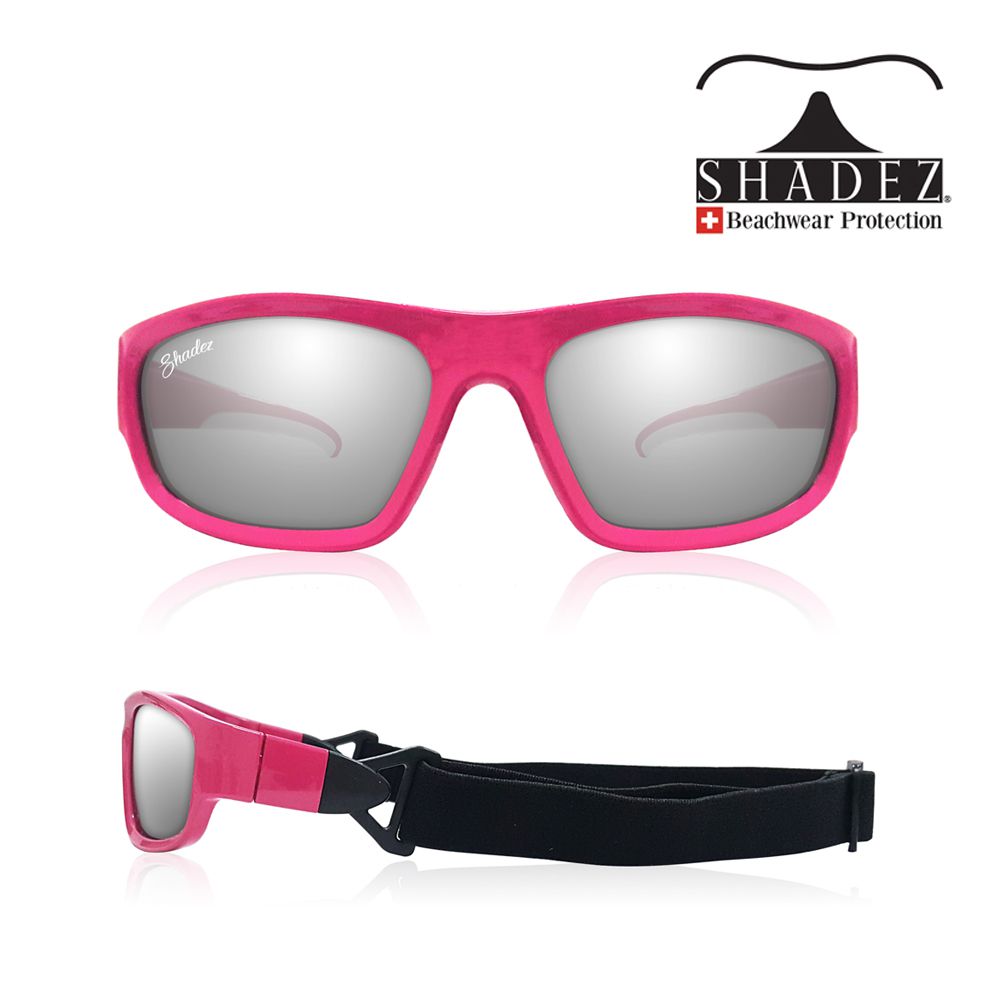 瑞士 SHADEZ - SHADEZ兒童太陽眼鏡-運動款-櫻花粉 (7Y~16Y)
