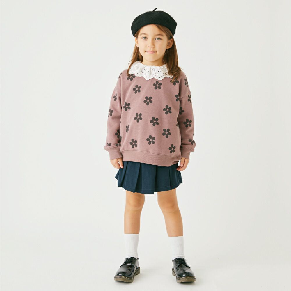 日本 evercloset - [時髦多層次]大蕾絲領長袖內搭上衣-白