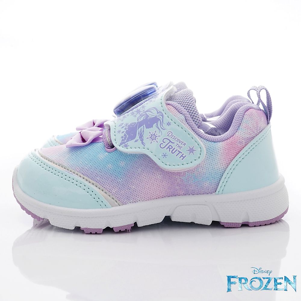 冰雪奇緣 - 台灣製冰雪奇緣電燈款(中小童段)-運動鞋-湖水藍