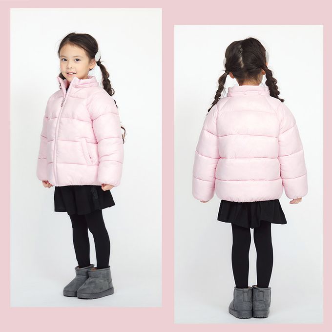 日本 ZOOLAND - 防潑水 科技羽絨簡約風保暖外套(帽可拆)-水藍