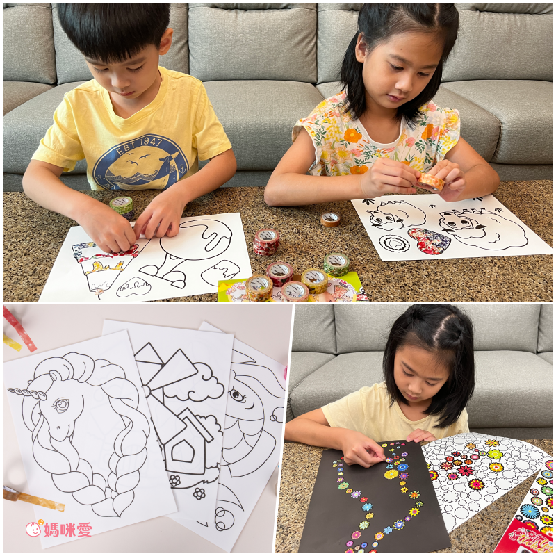 韓國 Sinwoo - 油畫馬賽克紙膠帶著色組-世界名畫-12色