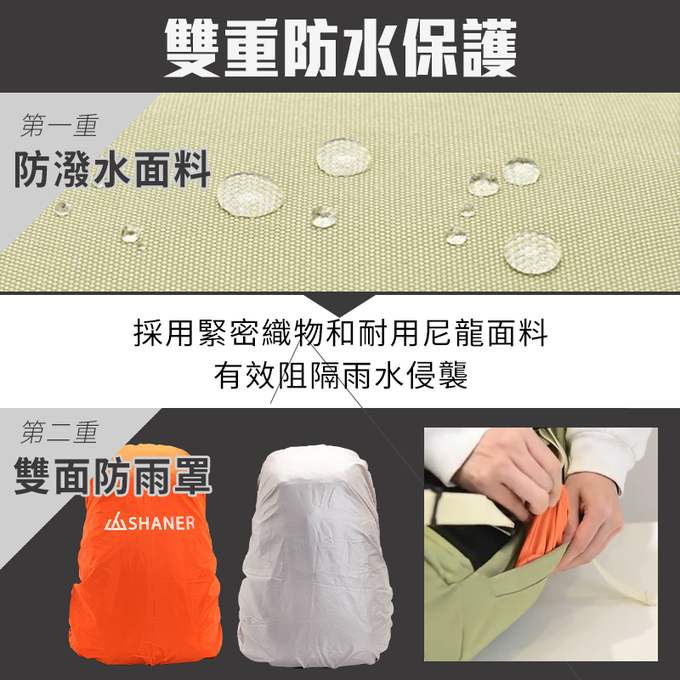 SHANER - 28L萬用機能山人包 (灰色)