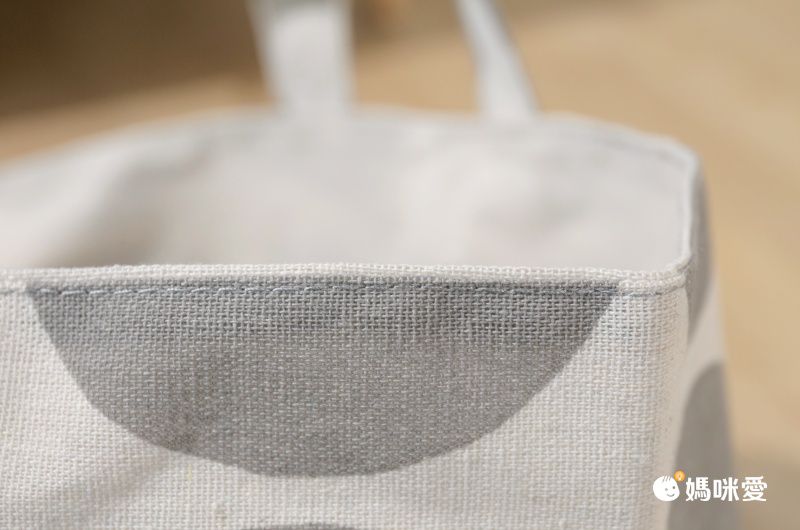 日本 Maison Blanche - 棉混手提折疊收納籃/整理箱-陶菊-藍 (L(24×24x20cm))-方型