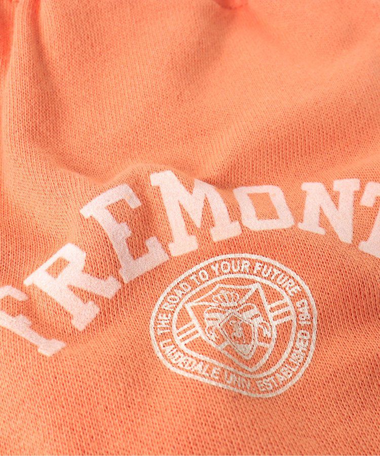 日本 BREEZE - 100%棉 美式休閒抽繩束口長褲-橘