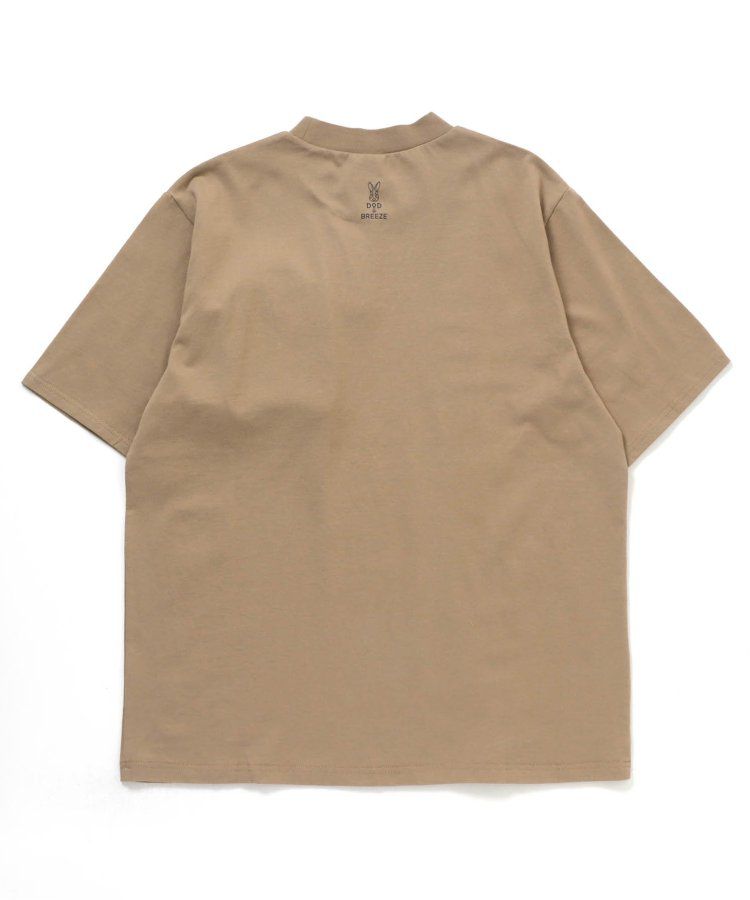 日本 BREEZE - 聯名款 夜光拉鍊大口袋短袖上衣(大人)-撞色-白