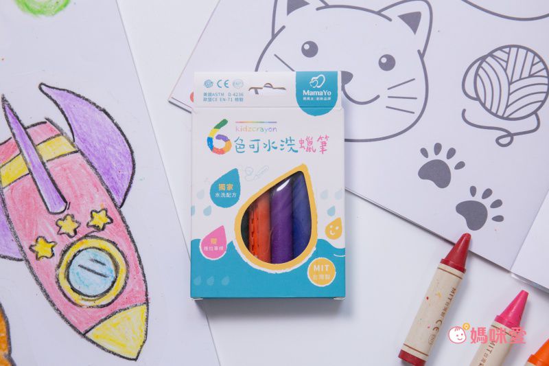 媽媽友 mamayo - kidzcrayon 12色多功能水蠟筆