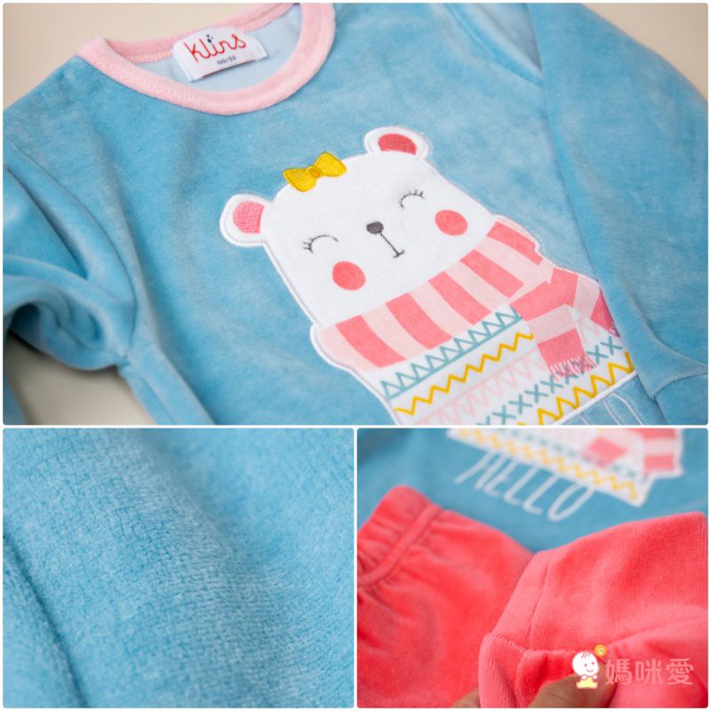 西班牙 KLINS 柔絨套裝 · 輕柔睡袍親子裝