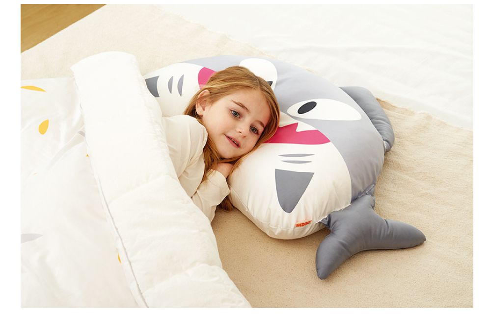 韓國 Hello HiZoo - 手工製動物夥伴防蟎抗菌兒童枕-偶像猴 (小W30xH50cm)