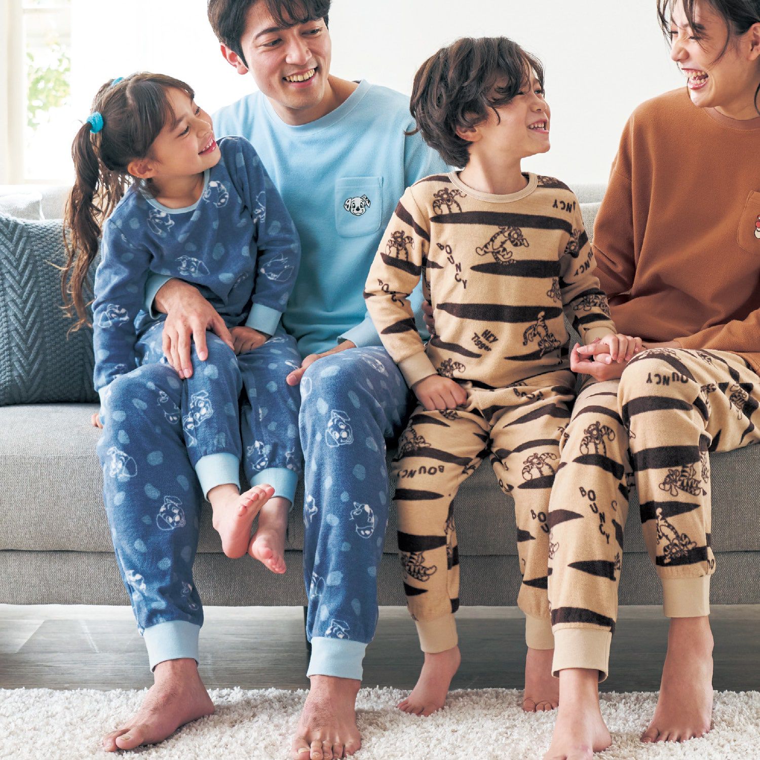 日本千趣會 - 迪士尼 角色印花抓絨家居服/睡衣-米妮-薄荷