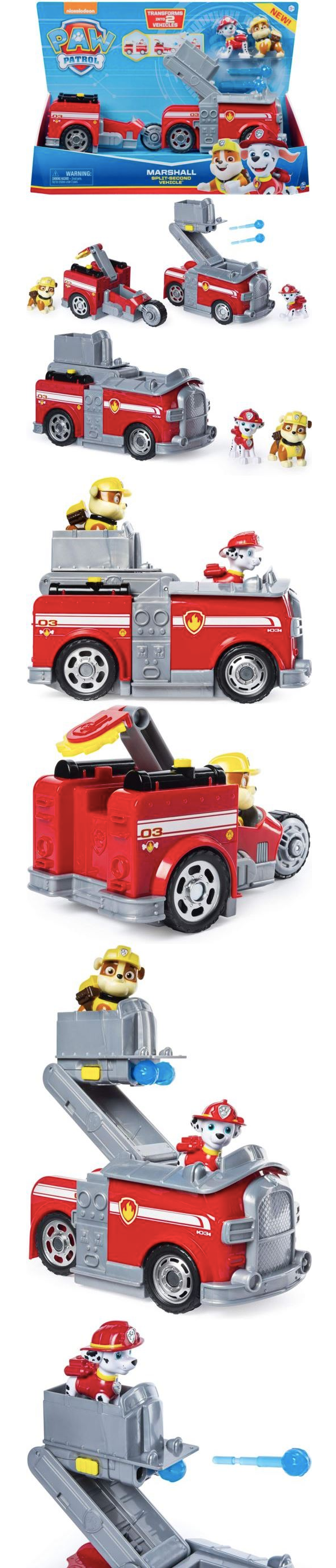 汪汪隊立大功 - 子母車車組合 - 毛毛與小礫 (紅)