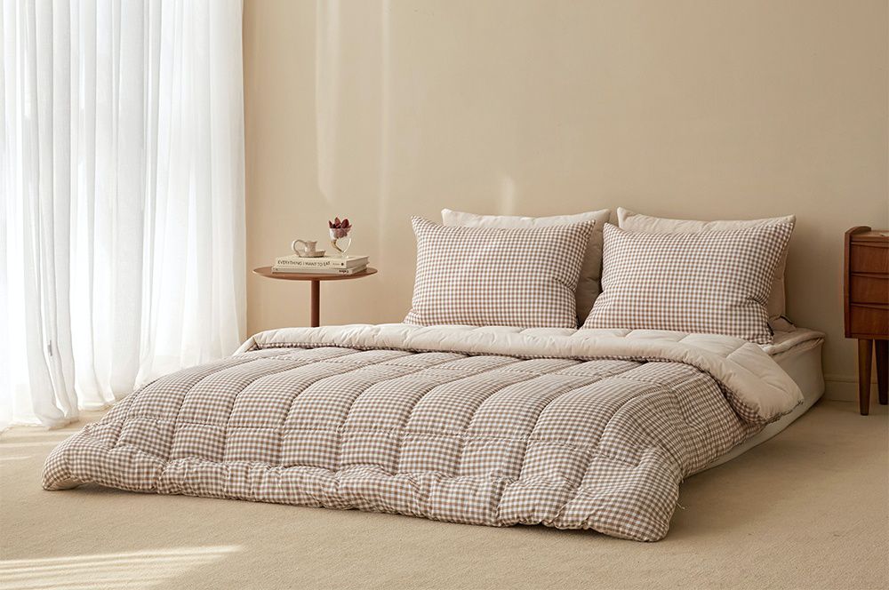 韓國 Maatila - 可水洗超細纖維棉花糖棉被-可可鬆餅