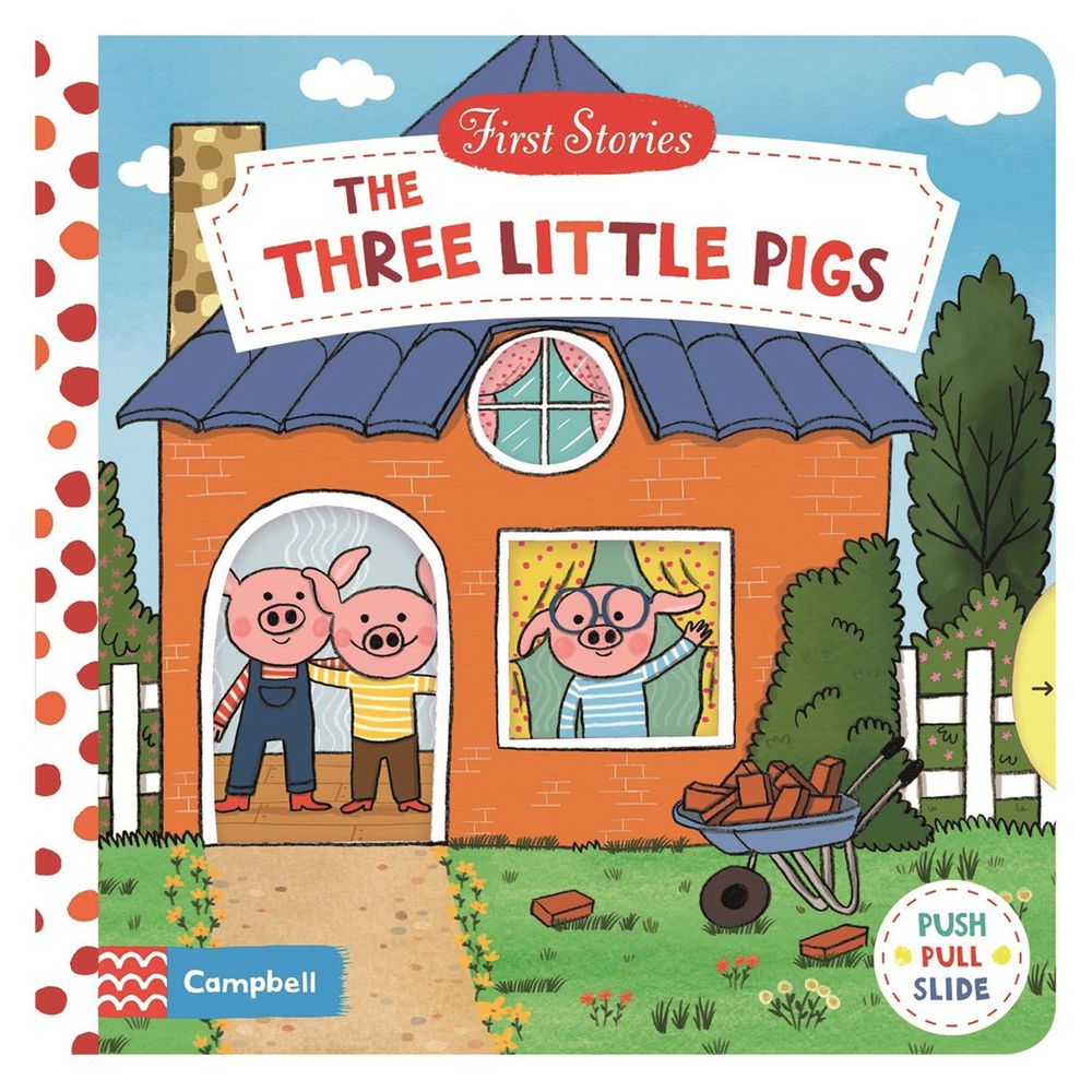 Macmillan - First Stories 操作硬頁書-The Three Little Pigs 三隻小豬-彩色