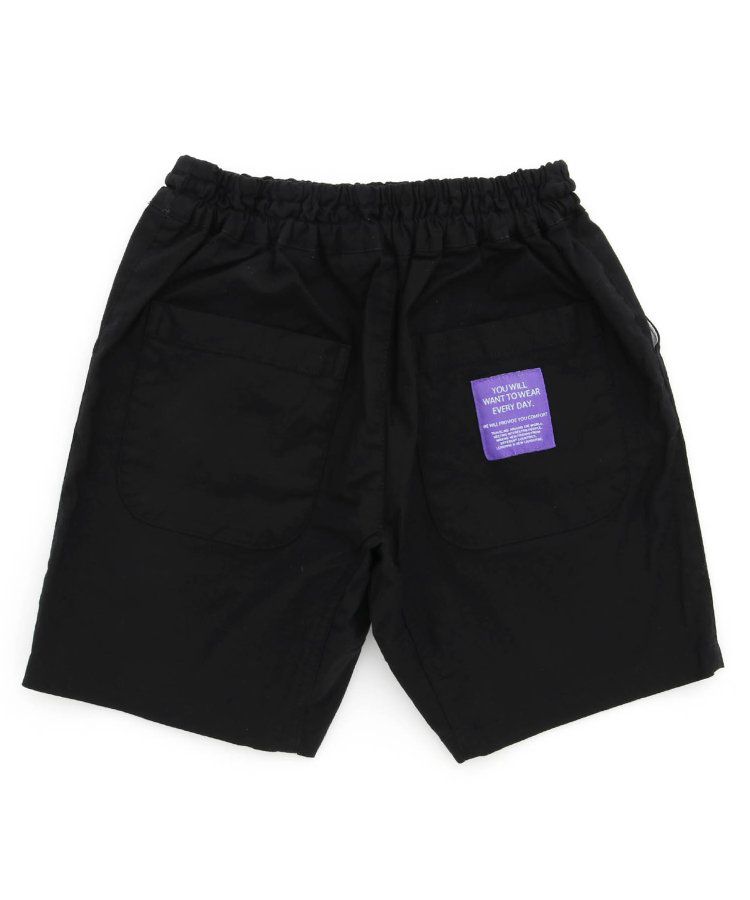 日本 BREEZE - 彩色標籤腰束口休閒短褲-軍綠