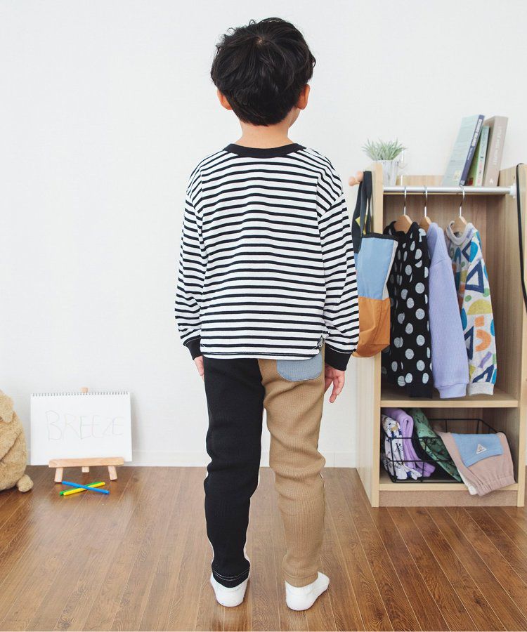 日本 BREEZE - 熱銷款 百搭鬆緊長褲(9分丈)-薄荷綠