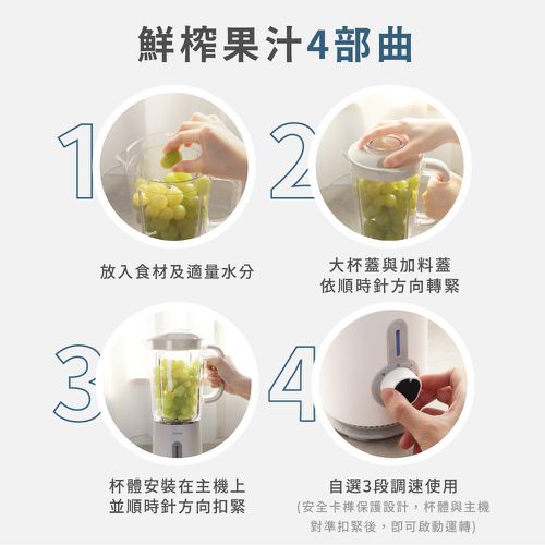 優鮮果汁機1.25L JR-56