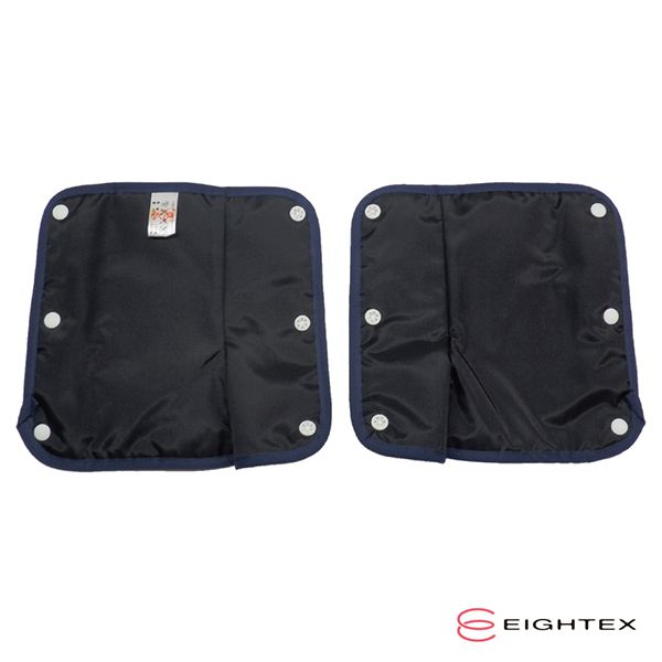 日本 Eightex - 日製L型防污套(口水巾)2入-圓點象牙