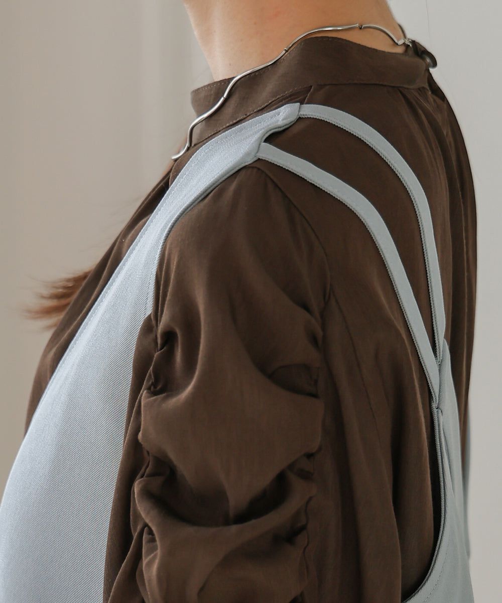 日本 Bab - 2WAY設計修身背心裙-水藍