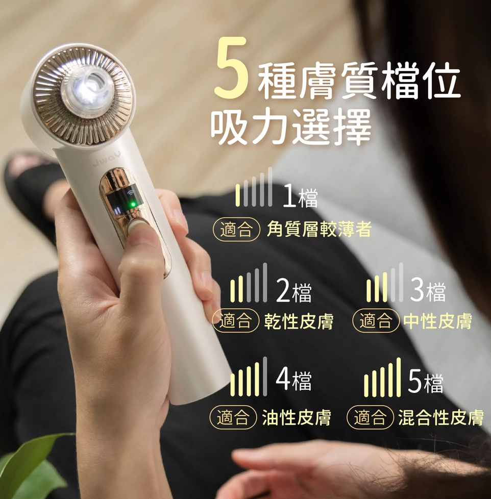 JWAY - 高畫質HD冷熱敷粉刺機-JY-WF121-白