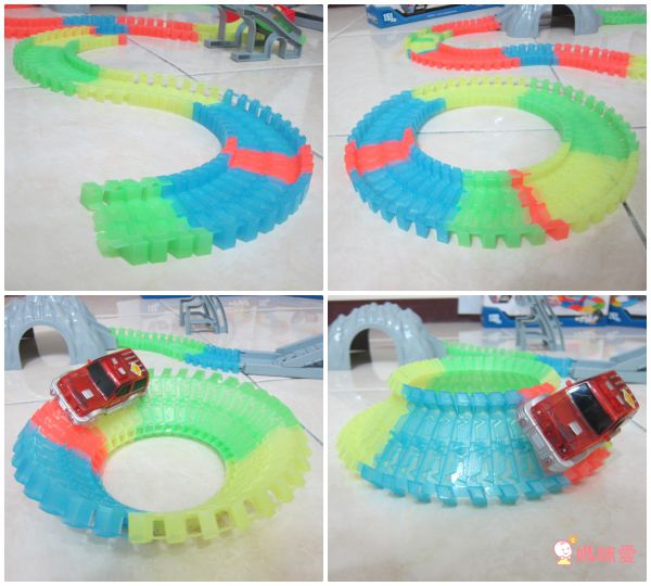 BQOCH - 【兒童益智玩具】電動夜光軌道車 風火輪 (132pcs)