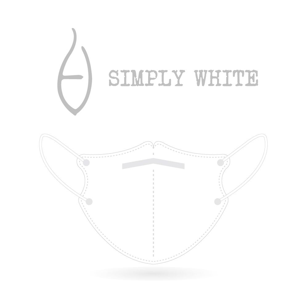 CSD中衛 - 醫療口罩-成人立體-3D Simply white 全白 (30片/盒)
