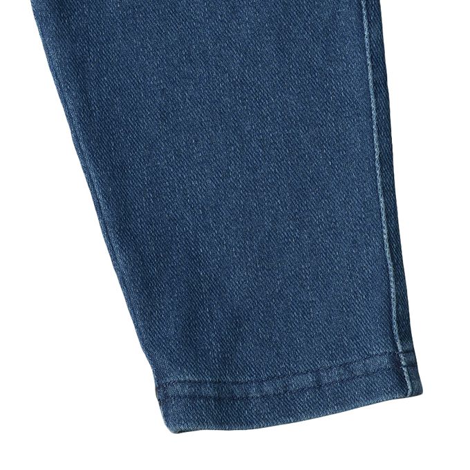 akachan honpo - 10分褲-口袋荷葉邊-深藍色