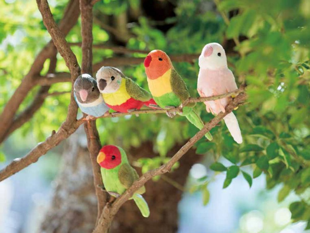 [100+1] SM215 藍色愛情鳥造型填充玩偶